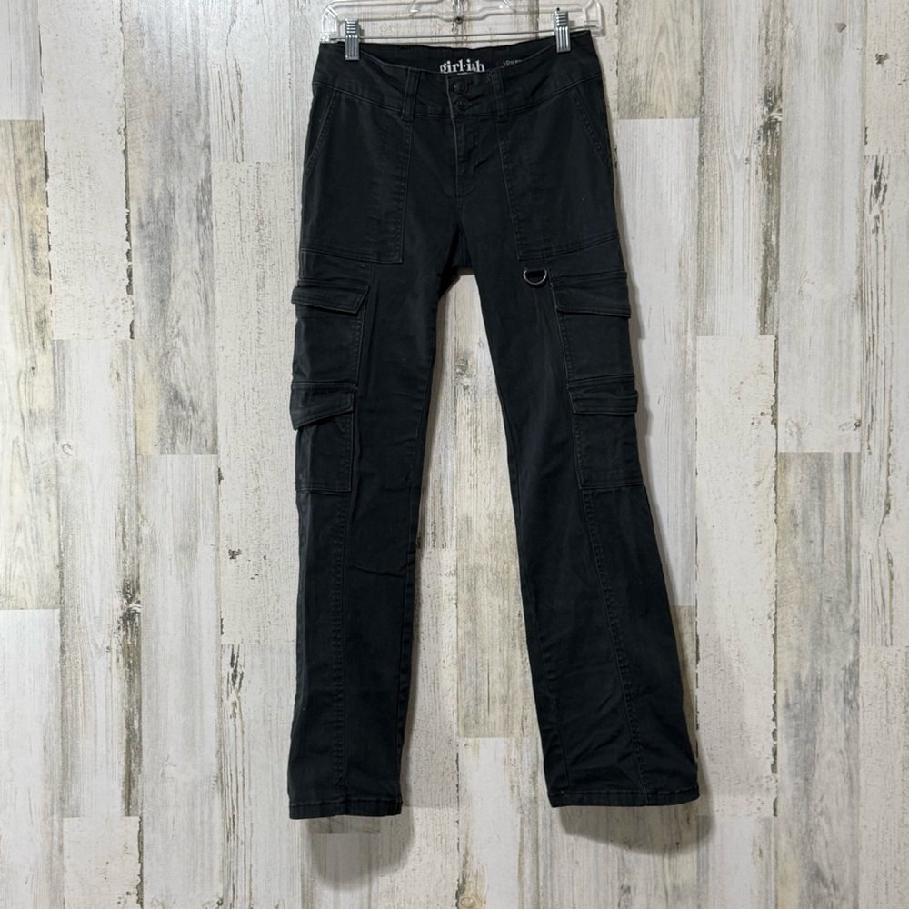 Black Skinny Cargo Pants